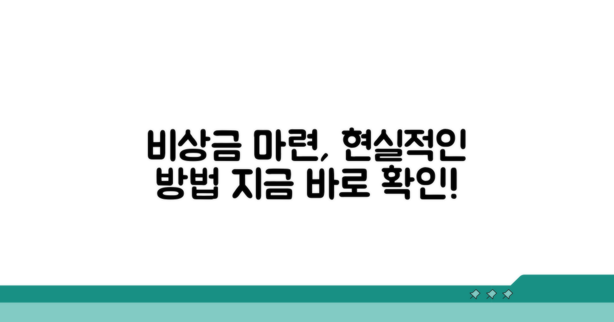 비상금 마련, 현실적인 방법