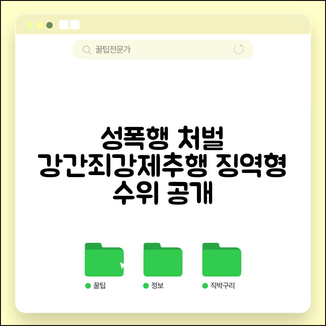성폭행 처벌 기준 | 강간죄 강제추행 처벌 수위 징역형