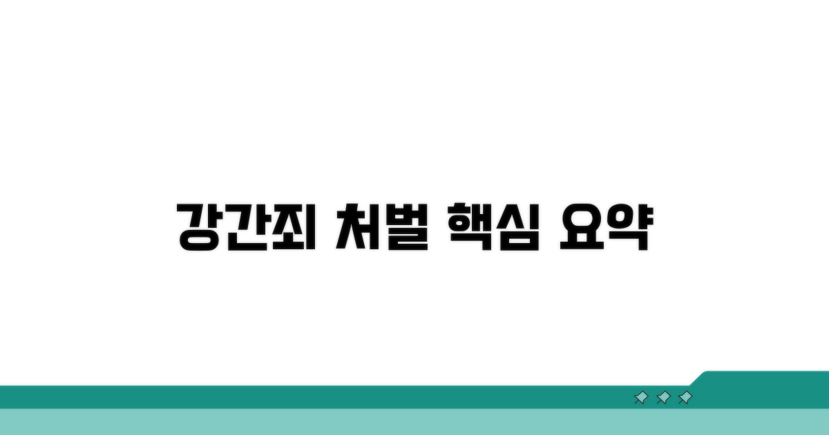 강간죄 처벌 기준과 핵심 요약