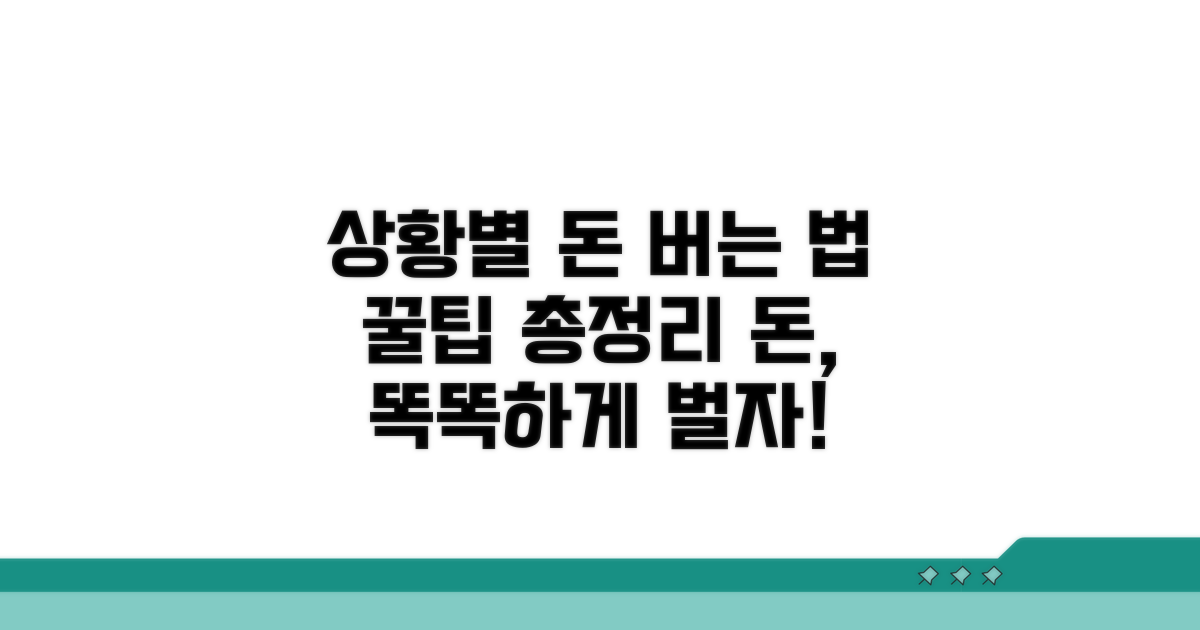 상황별 최적의 자금 마련 전략
