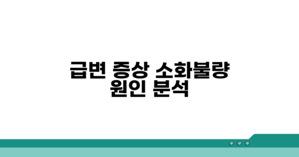 급격한 변경은 소화불량 원인