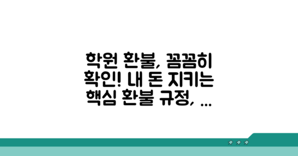 학원별 환불 규정 확인 방법