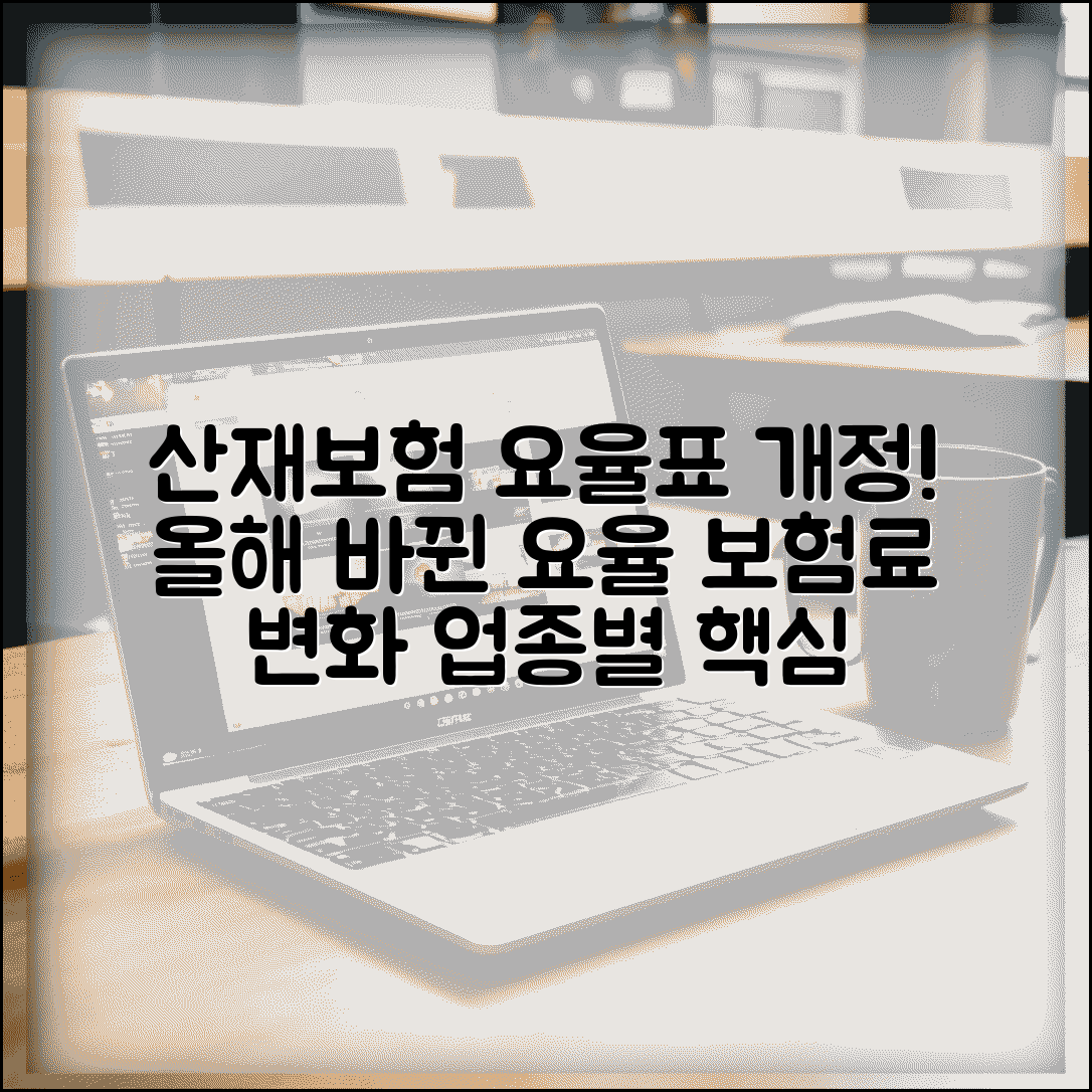 산재보험 요율표 개정 내용 | 올해 바뀐 업종별 요율과 보험료 부담 변화 분석