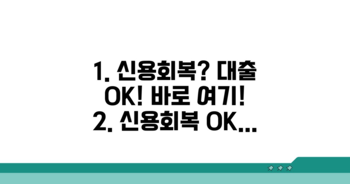 신용회복 대출 가능한 곳 추천