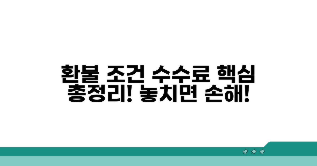 환불 조건과 수수료, 자세히 알아보기