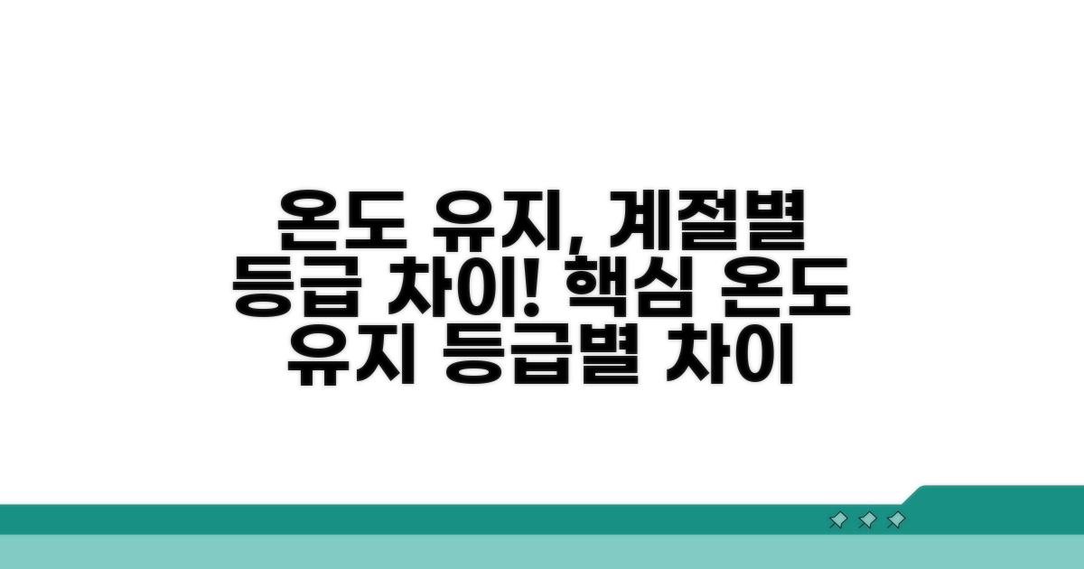 계절별 온도 유지 등급 차이 분석