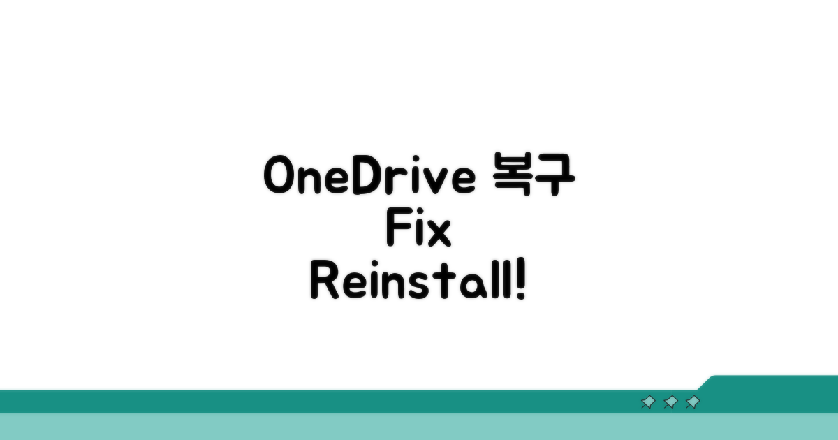 OneDrive 재설치 및 복구 가이드