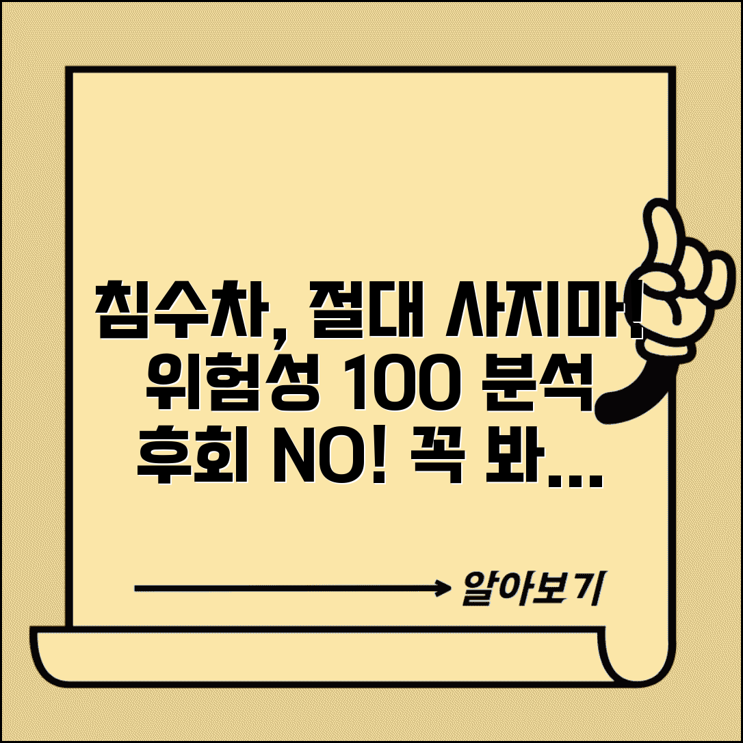 침수차 구매 시 주의사항 | 침수차 사면 안되는 이유 | 침수차량 문제점 및 위험성 완벽 분석