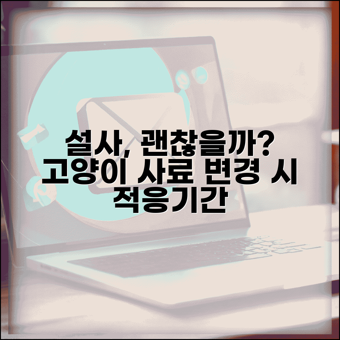 고양이 사료 바꿀 때 설사하는게 정상인가요 | 고양이 사료변경 | 설사 | 적응기간