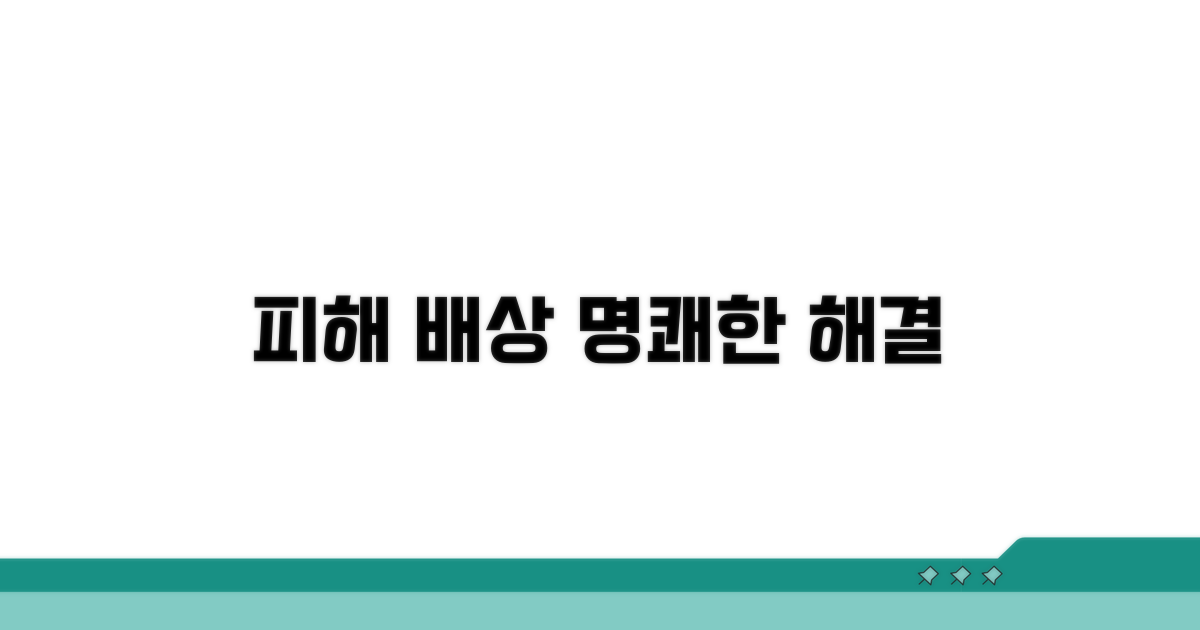 피해 배상 문제와 해결 방법