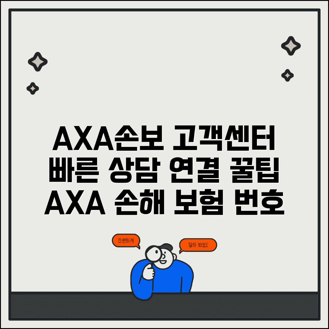 AXA손해보험 고객센터 전화번호 | AXA손보 상담 번호 및 빠른 연결 방법 안내