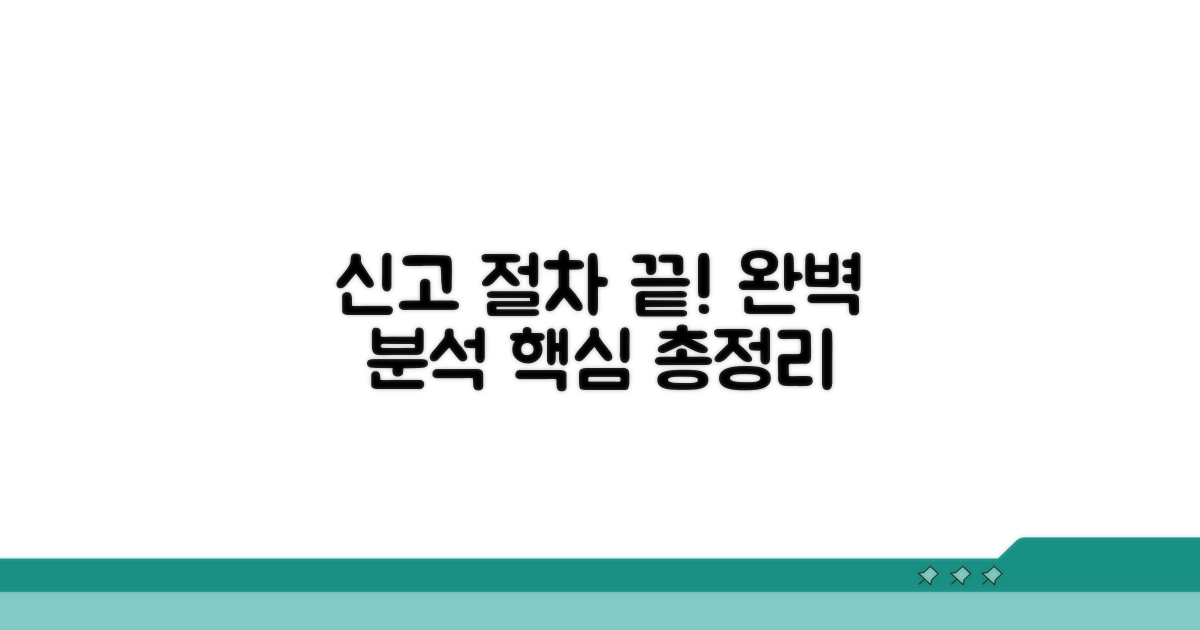 신고 절차 완벽 분석