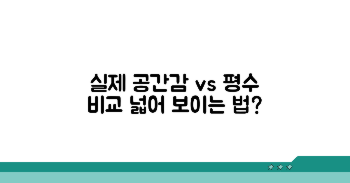 실제 공간감과 평수 비교