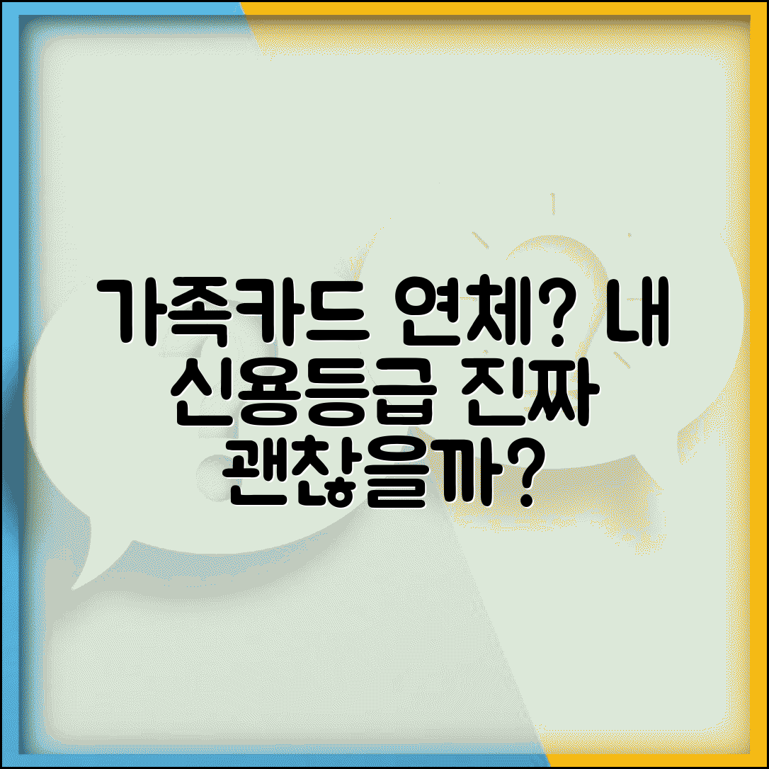 가족카드 연체 시 본인 신용등급 영향은? | 신용카드 연체, 본인 신용등급 하락 원인 총정리