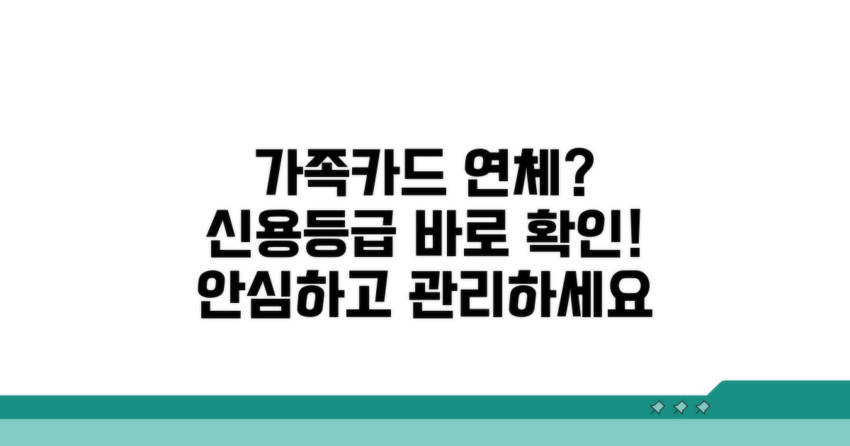 가족카드 연체, 신용등급 조회 방법