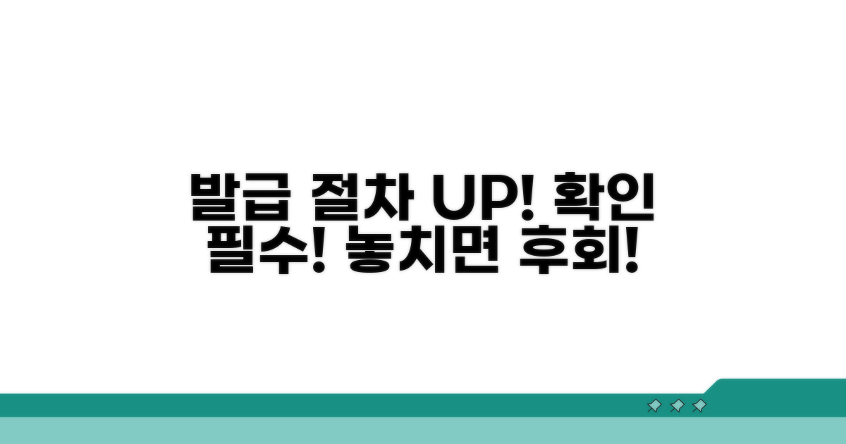 발급 절차 및 유의사항 확인