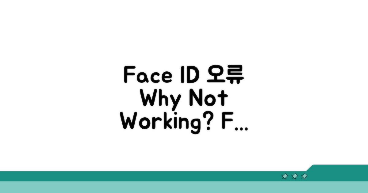 Face ID 오류, 왜 안될까?