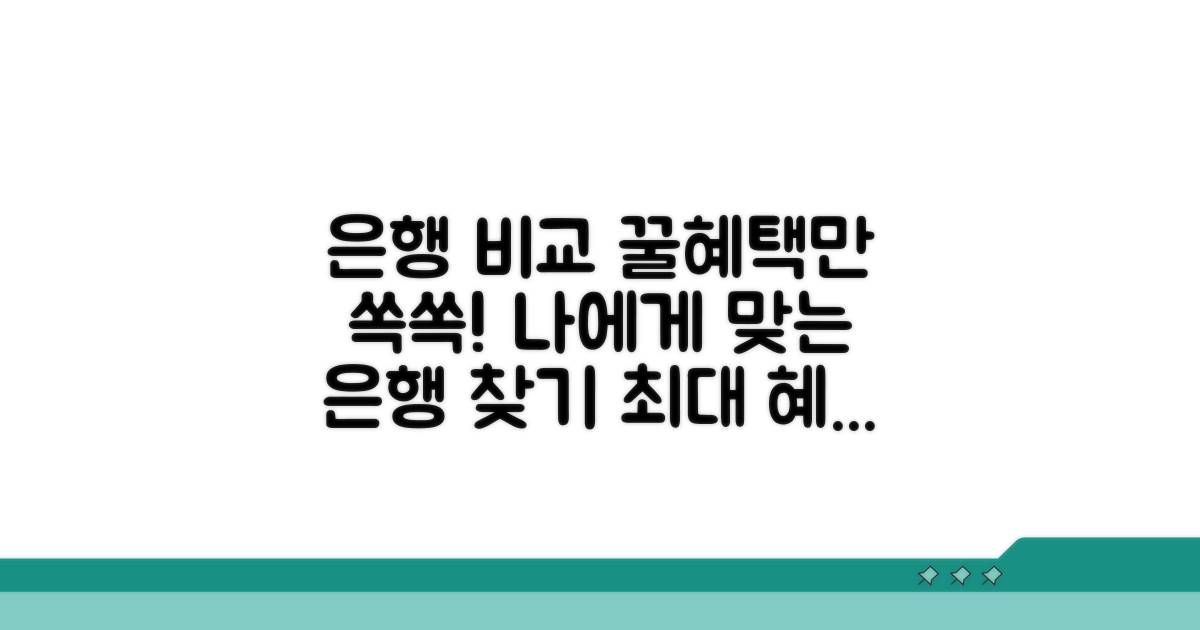 은행별 우대 혜택 비교 분석