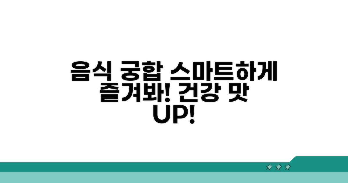 스마트한 음식 궁합 활용
