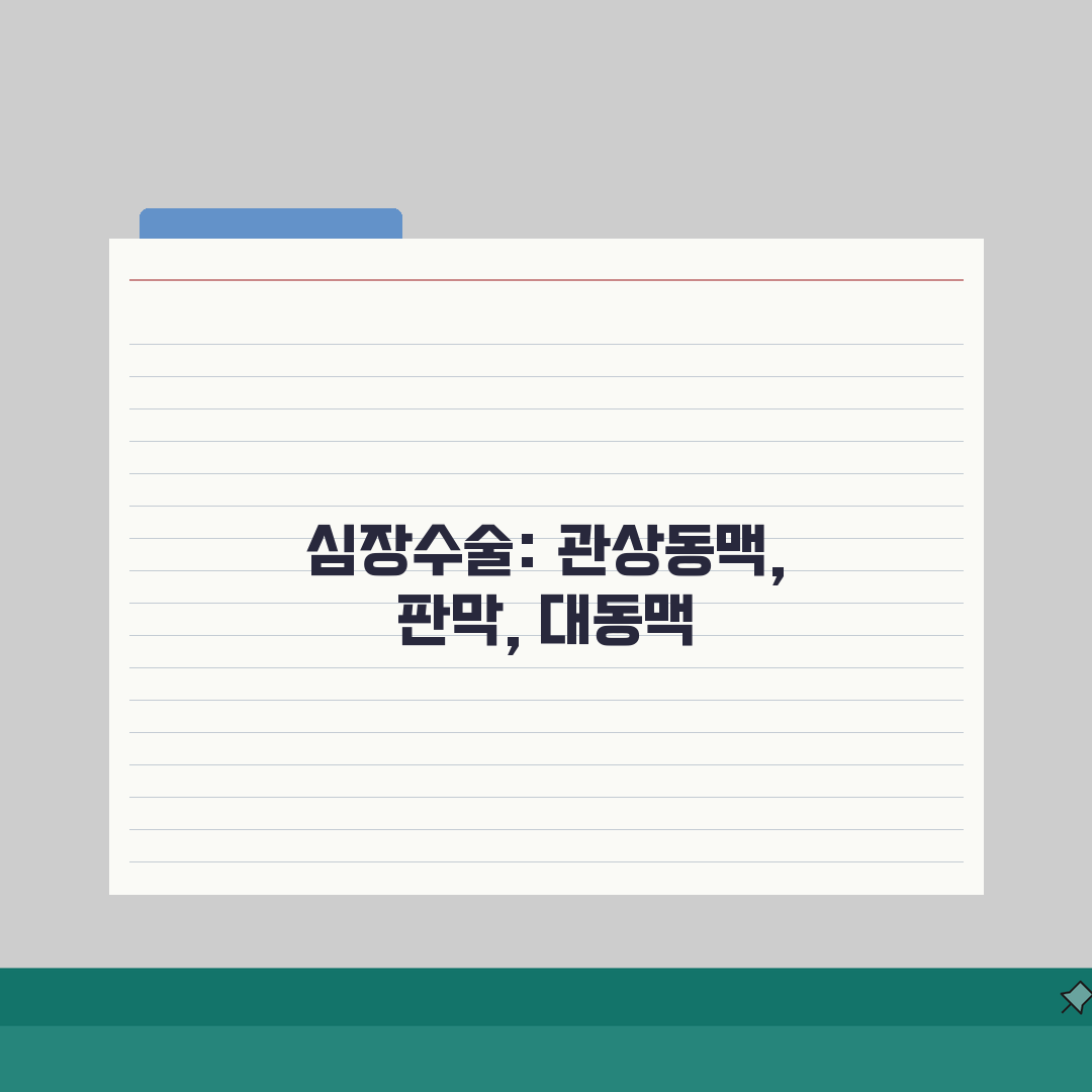 심장혈관흉부외과 명의 | 심장수술 관상동맥 우회술 | 판막수술 대동맥 A to Z: 7가지