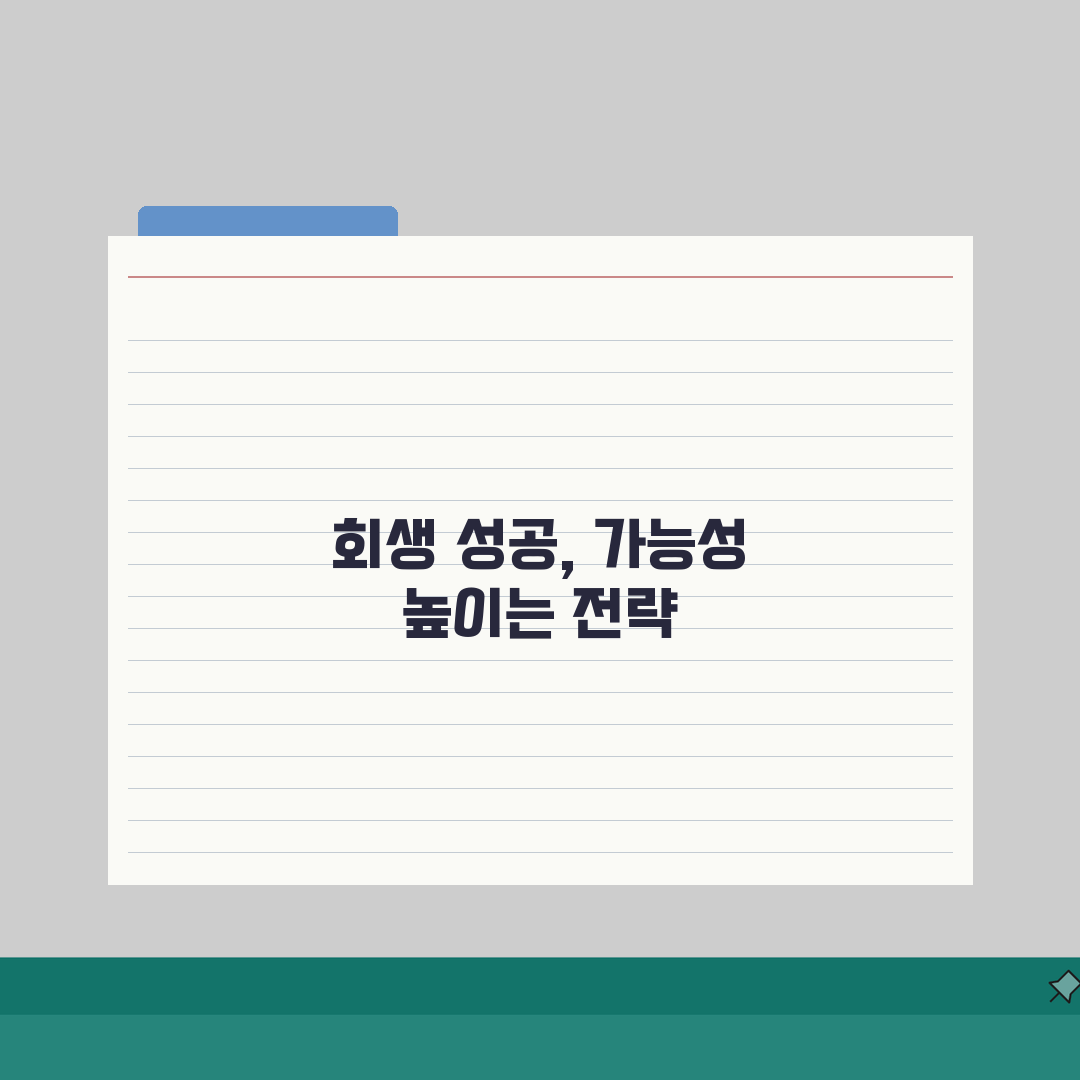 개인회생 성공률 높이는 방법 | 인가 가능성 높이는 실전 전략: 7단계 심층분석